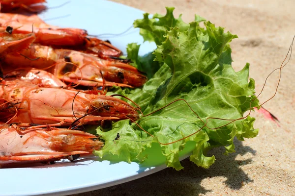 Udang barbekyu — Stok Foto