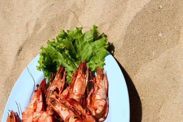 Camarones de barbacoa —  Fotos de Stock