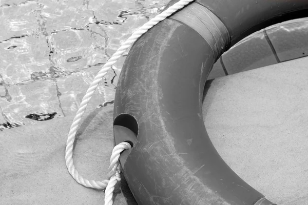 Ring buoy in the swimming pool. — Stock Photo, Image