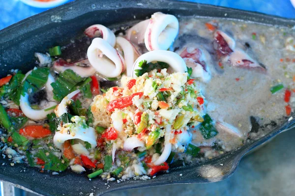 Sopa de molho de lula é comida da Ásia . — Fotografia de Stock