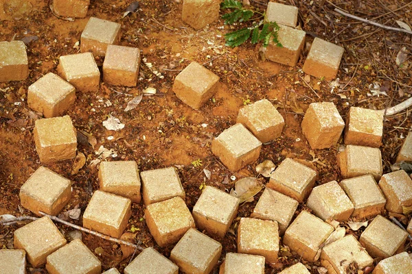 Ladrillo para la construcción textura de fondo — Foto de Stock