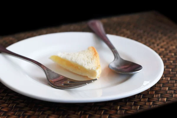 Sandwich bread on a plate and cutlery. — Stock Photo, Image