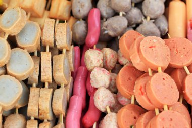 pek çok et topu Ahşap şiş