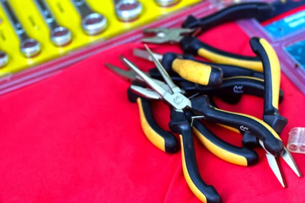 Closeup of assorted work tools — Stock Photo, Image