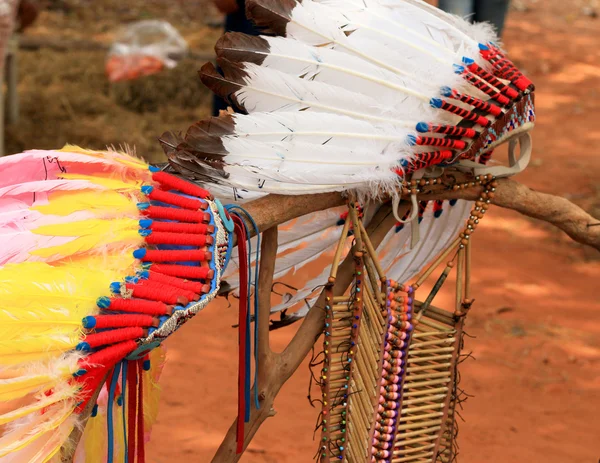 Yerli Kızılderili şefi headdress — Stok fotoğraf