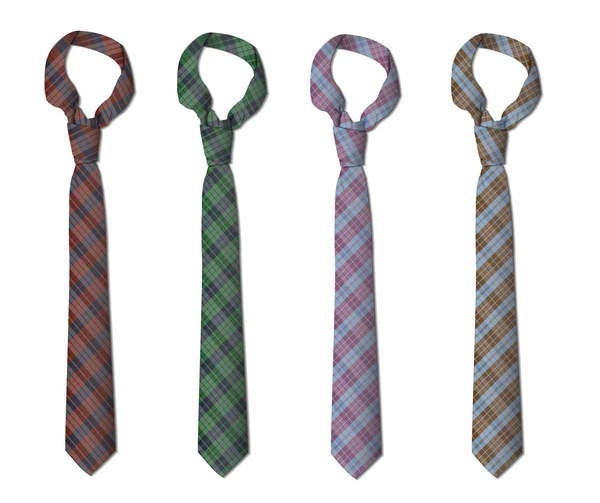 Illustration of set of ties — Stock Vector