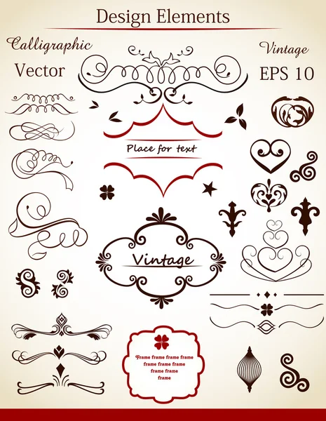 Vintage design elements — Stock Vector