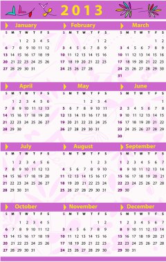 Takvim yeni 2013