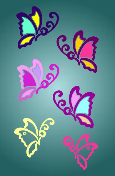 Butterflies — Stock Vector