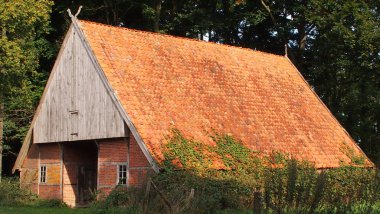 tipik eski Hollandalı ahırı