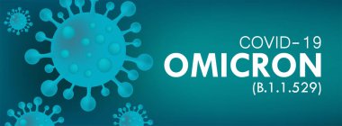 omicron virüsü değişken covid-19 sars-cov-2, vektör illüstrasyonu