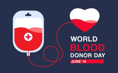 Dünya kan bağışı günü vektör geçmişi. 14 Haziran. Hemofili günü konsepti