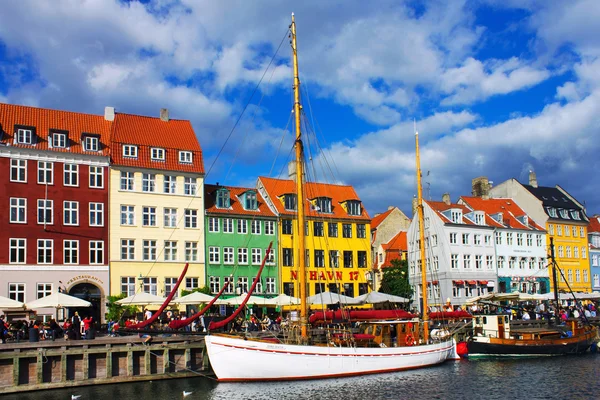 Nyhavn en Copenhague — Foto de Stock