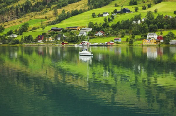 Norwegisches Dorf — Stockfoto