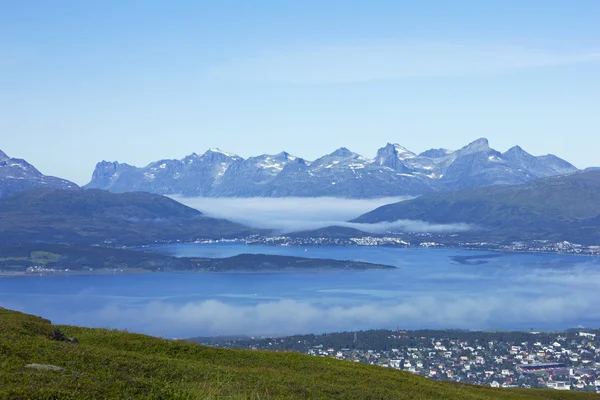 Arctic norwegian city Tromso — Stockfoto