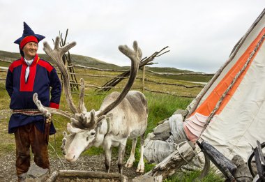 Deer and reindeer breeder clipart