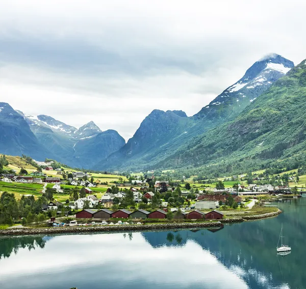 Norvegia villaggio — Foto Stock