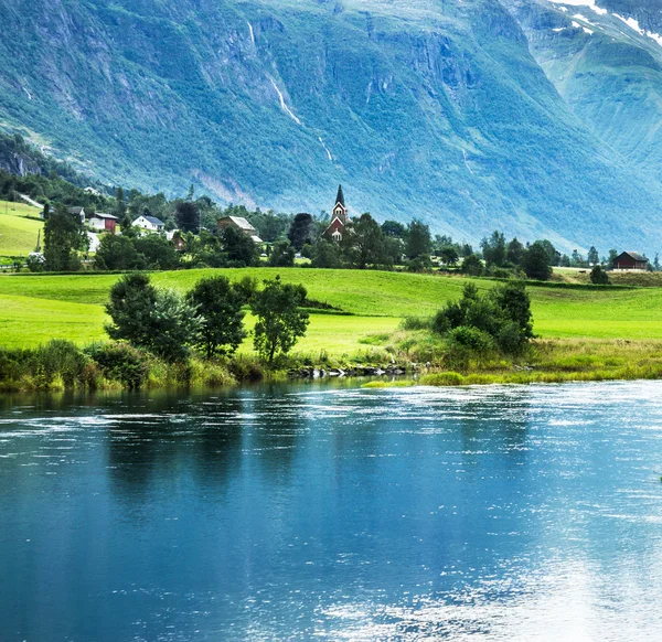 Landscape with mountains — Stock Photo, Image