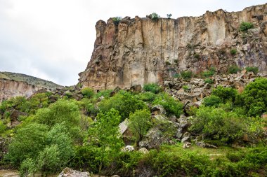 Dağ manzarası Kanyon Ihlara, Kapadokya, Türkiye