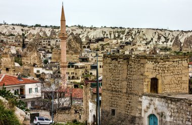 Cityscape kasaba Göreme, Kapadokya, Türkiye