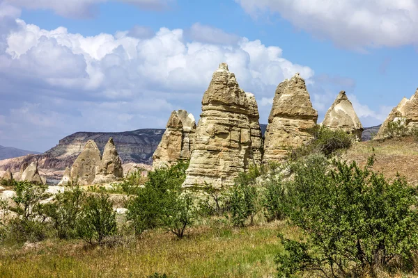 Ορεινό τοπίο, το Γκιόρεμε, Καππαδοκία, Τουρκία — Φωτογραφία Αρχείου