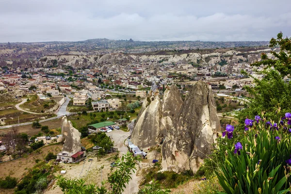 Göreme stad, cappadocia, Turkietギョレメの町、カッパドキア、トルコ — ストック写真