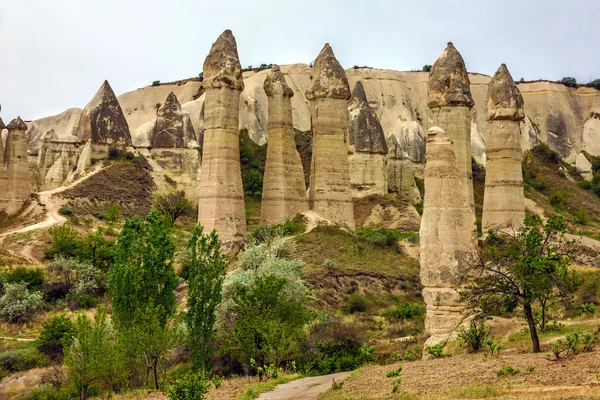 Love valley mountain landscape in Cappadocia, Turkey — Stock Photo, Image
