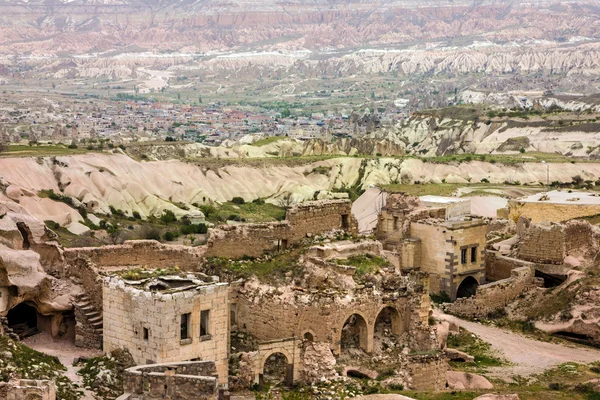 Romjai a régi város goreme, cappadocia, Törökország — Stock Fotó