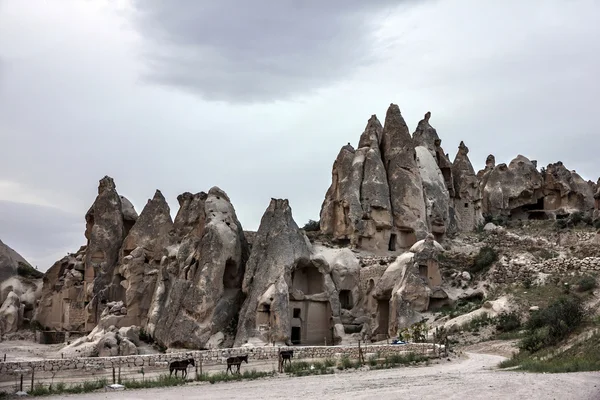 Mountain landscape, Goreme, Cappadocia, Turkey — Stock Photo, Image