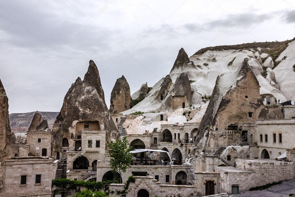 Goreme town - cave hotel in Cappadocia, Turkey