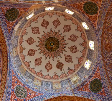 Sultanahmet Camii, sultanahmet, istanbul, Türkiye'nin iç görünümü