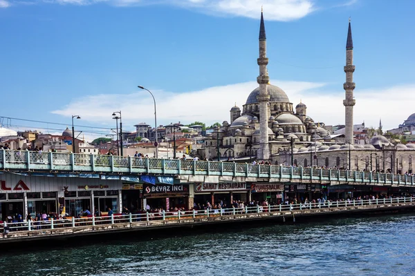 Galata most, istanbul, Turcja. — Zdjęcie stockowe