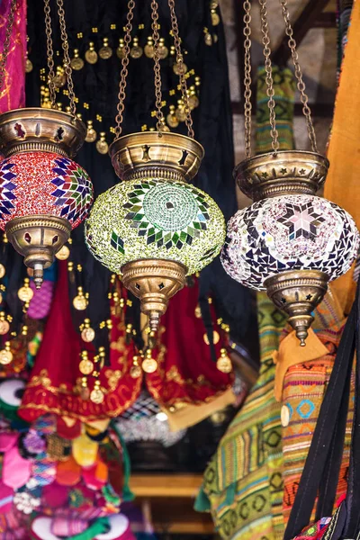 Tradiční Turecké Suvenýry Arabské Dekorativní Lampy — Stock fotografie