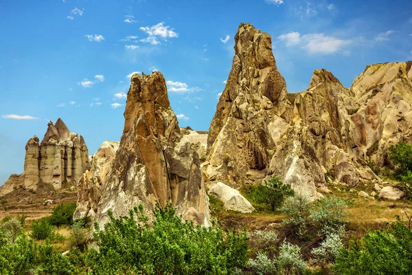 Bergslandskap Nationalparken Göreme Cappadocia Turkiet — Stockfoto