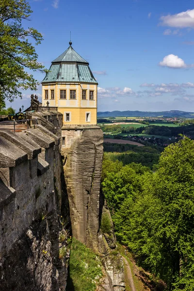 Allemagne Château Koenigstein Saxon Suisse — Photo