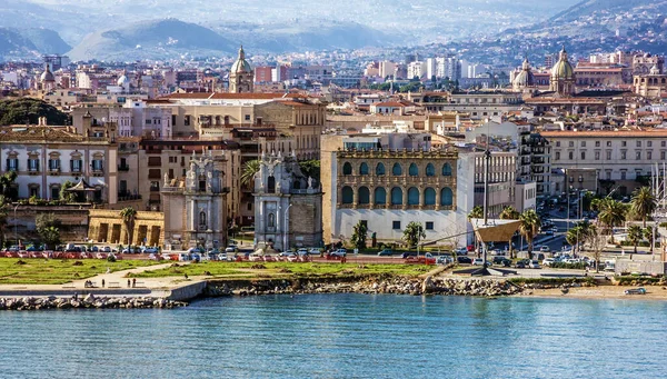 Palermo Sicilia Italia Vista Sul Mare — Foto Stock