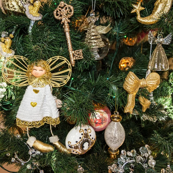 Diseño Año Nuevo Árbol Navidad Decoración —  Fotos de Stock