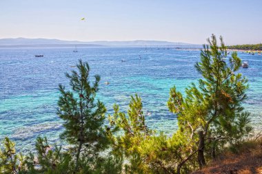 Hırvat Adriyatik tatil beldesi Brac Adası, Hırvatistan, Altın Boynuz