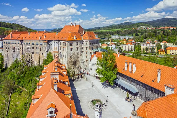 Castle Cesky Krumlov Cseh Köztársaság — Stock Fotó