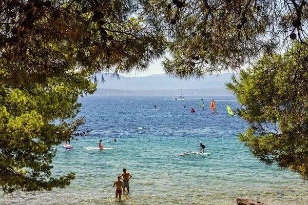 Croatia Brac Island June 2022 Beach Adriatic Sea — Foto de Stock