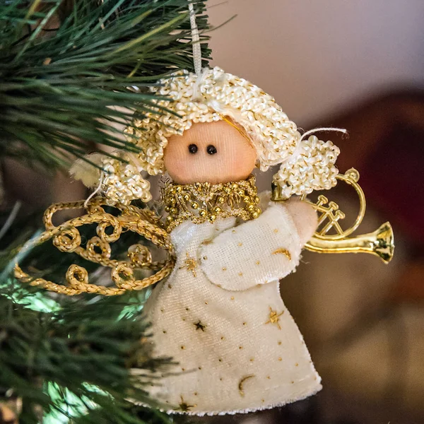 Angel Christmas Tree Decoration Elements — Stockfoto