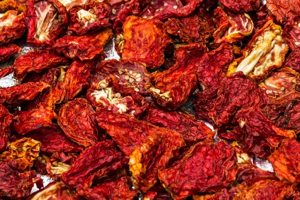 Sun Dried Tomatoes Background — Stockfoto