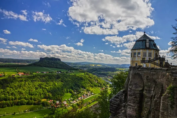 Allemagne Château Koenigstein Saxon Suisse — Photo