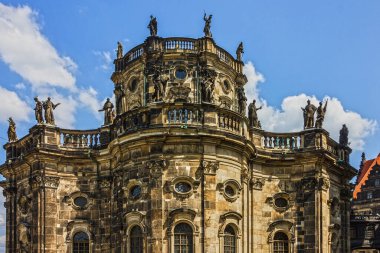 Dresden Katedrali Kutsal Üçleme ya da Hofkirche, Dresden Şatosu, Saksonya, Almanya