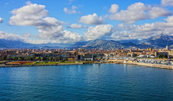 Palermo Sicilia Italia Vista Sul Mare — Foto Stock