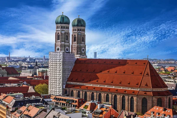 Chiesa Cattedrale Monaco Frauenkirche Baviera Germania — Foto Stock