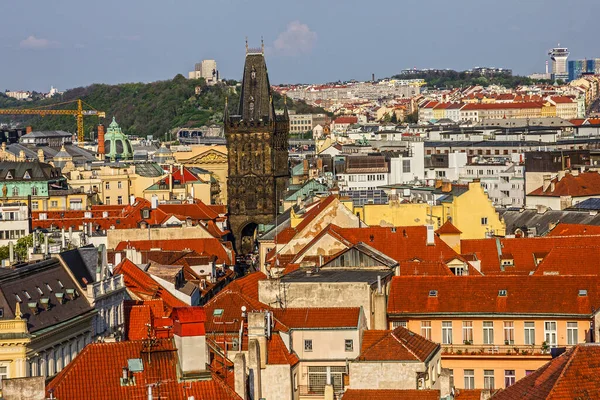 Prague City Houses View Czech Republic — Foto de Stock