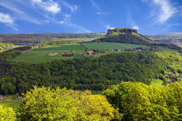 Саксонская Швейцария Германия Природный Пейзаж — стоковое фото