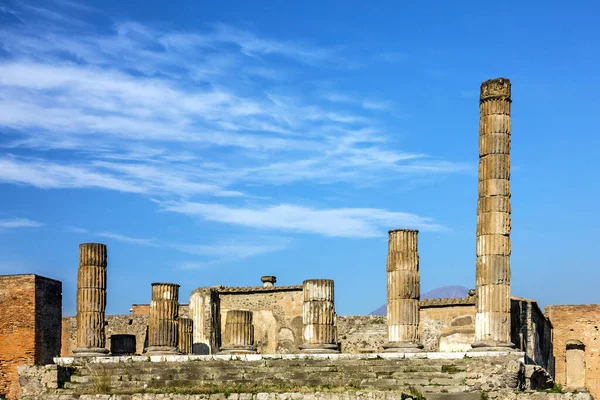 Pompei Nápoly Olaszország Ókori Római Város Romjai — Stock Fotó