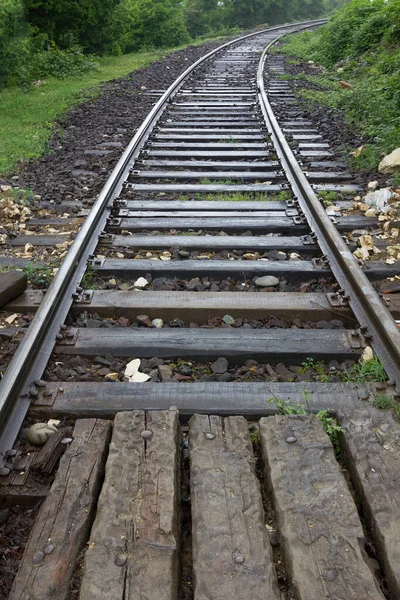 格鲁吉亚旧铁路的前景 — 图库照片